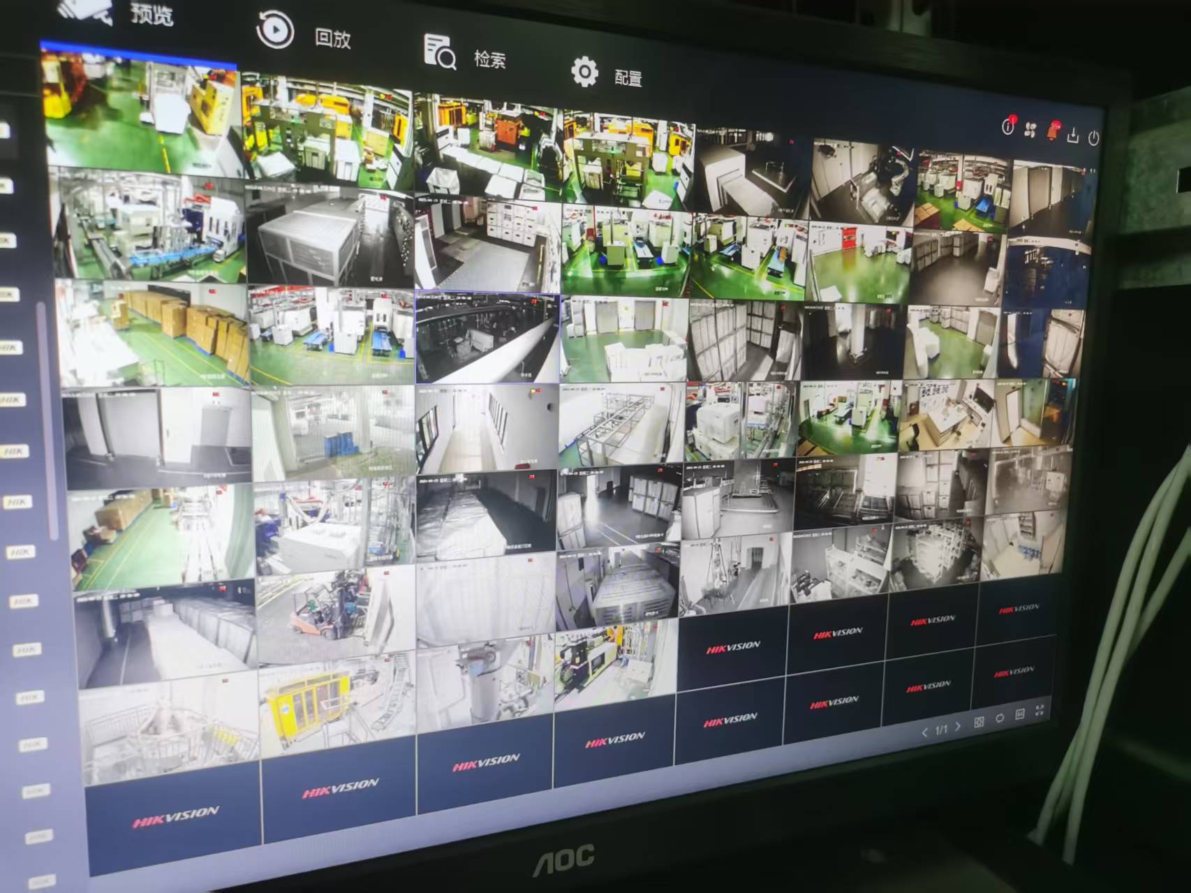 监控显示器画面图片 监控显示器画面图片